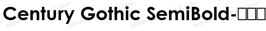 Century Gothic SemiBold字体转换